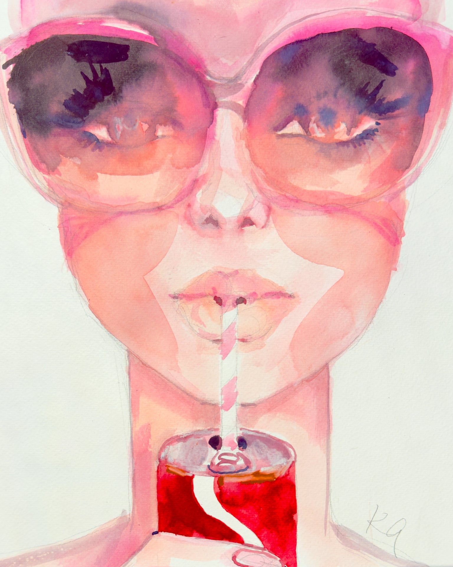 Sippin Print