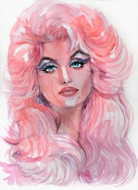Pink Dreamy Dolly Print