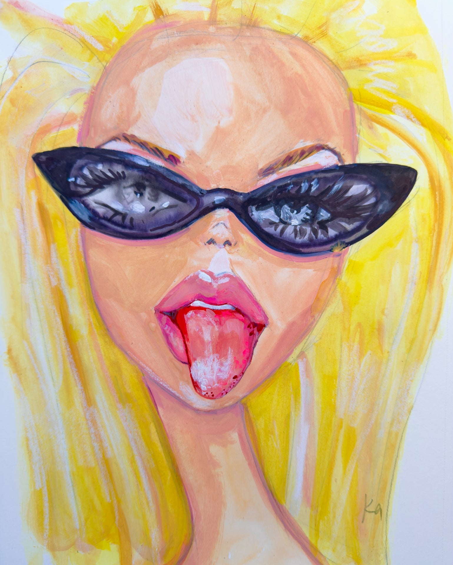 Tounge Barbie Print
