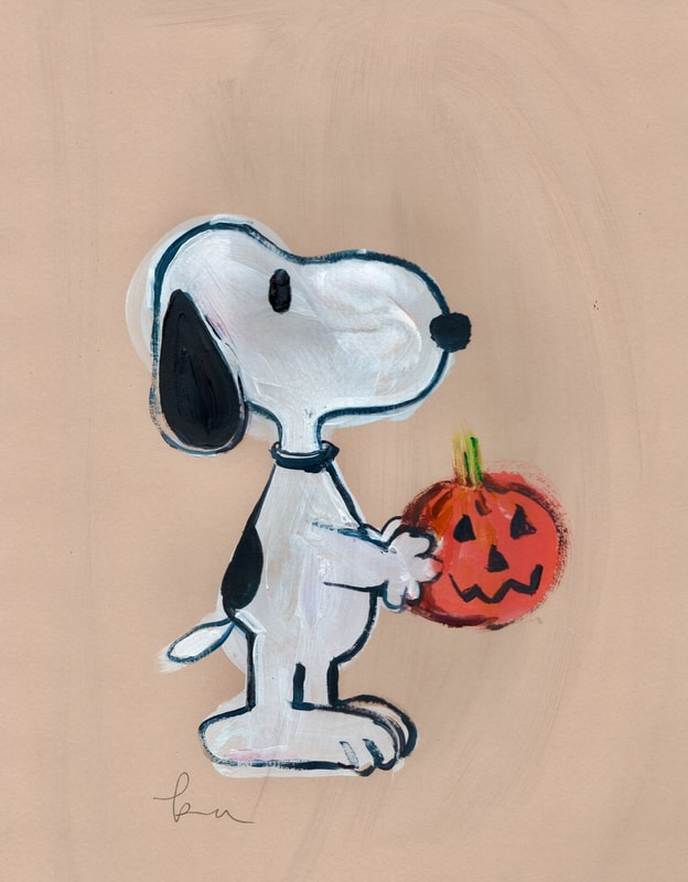Snoopy Pumpkin Print