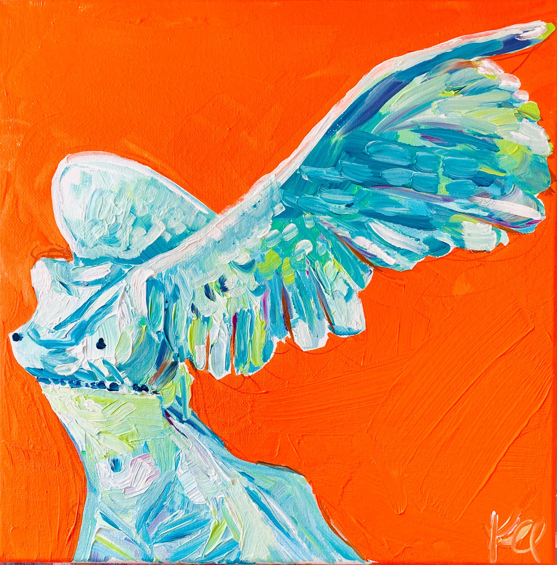 Winged Nike Print