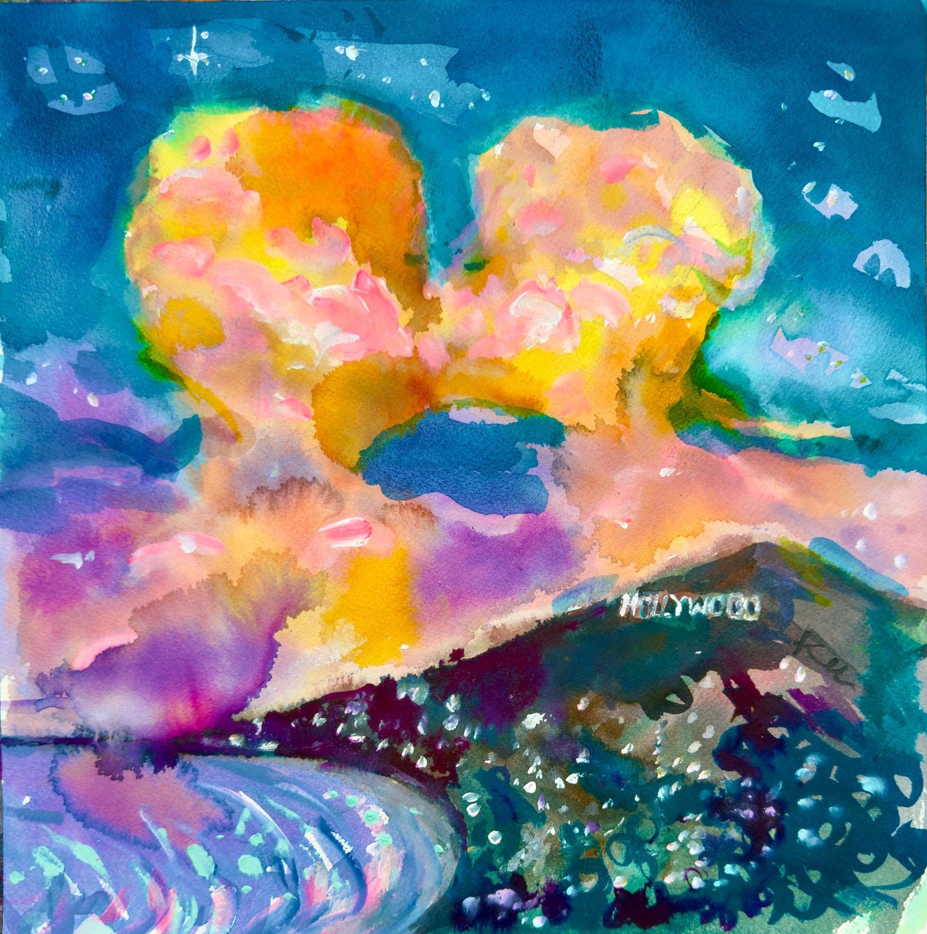 Hollywood Kiss Print