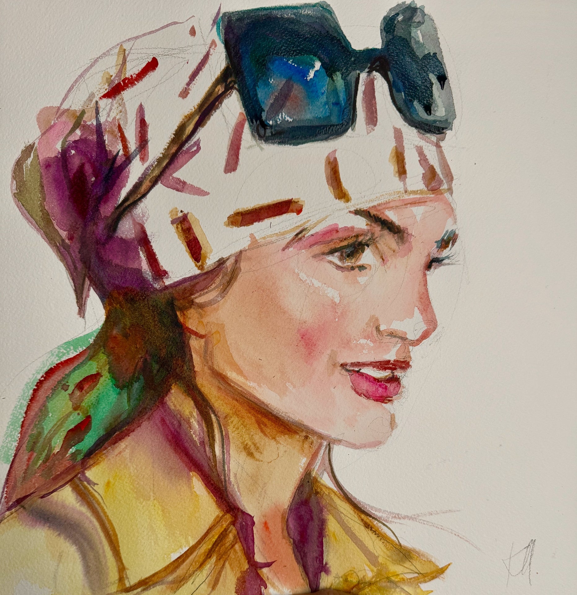 Jackie O Fall Print