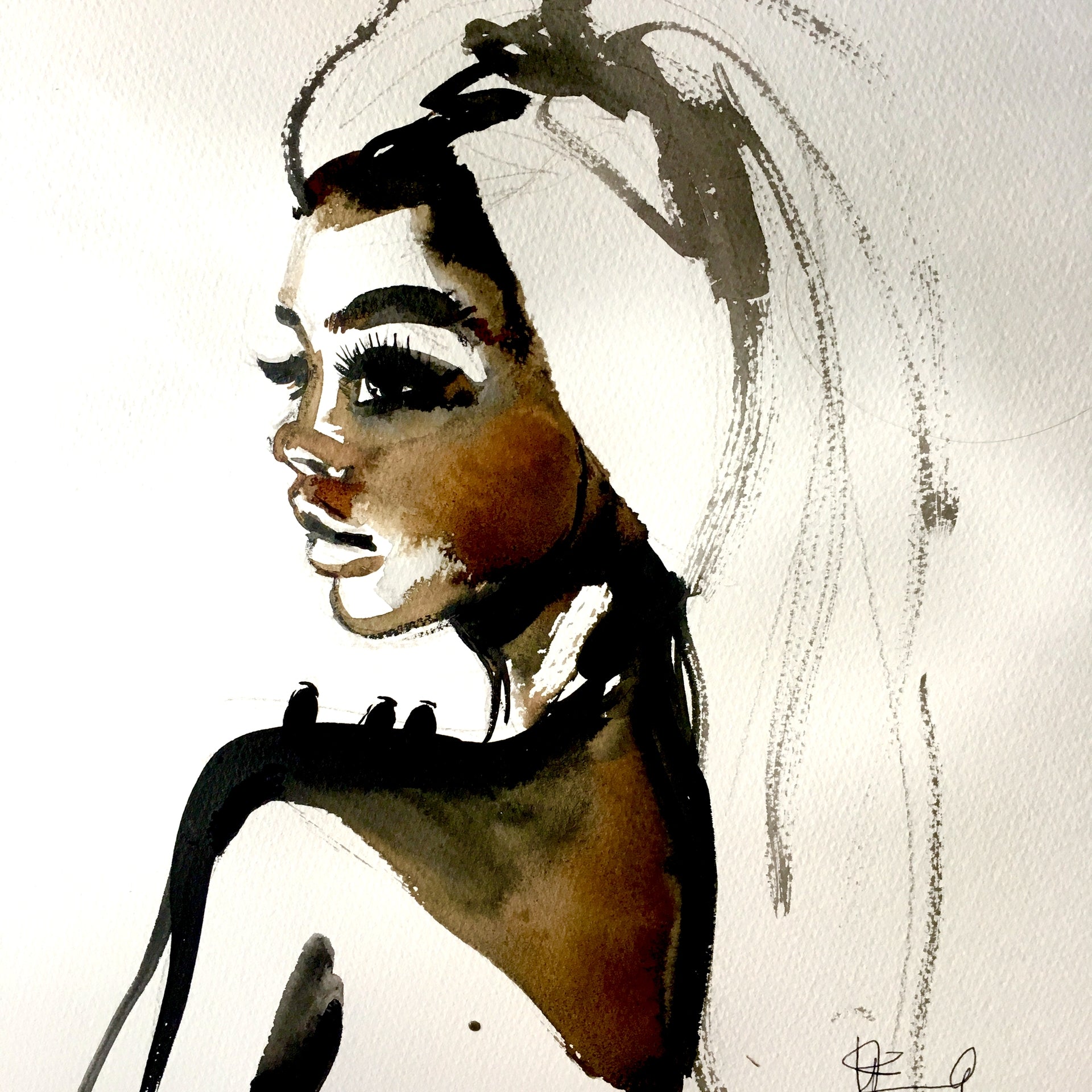 Hair Towel Print