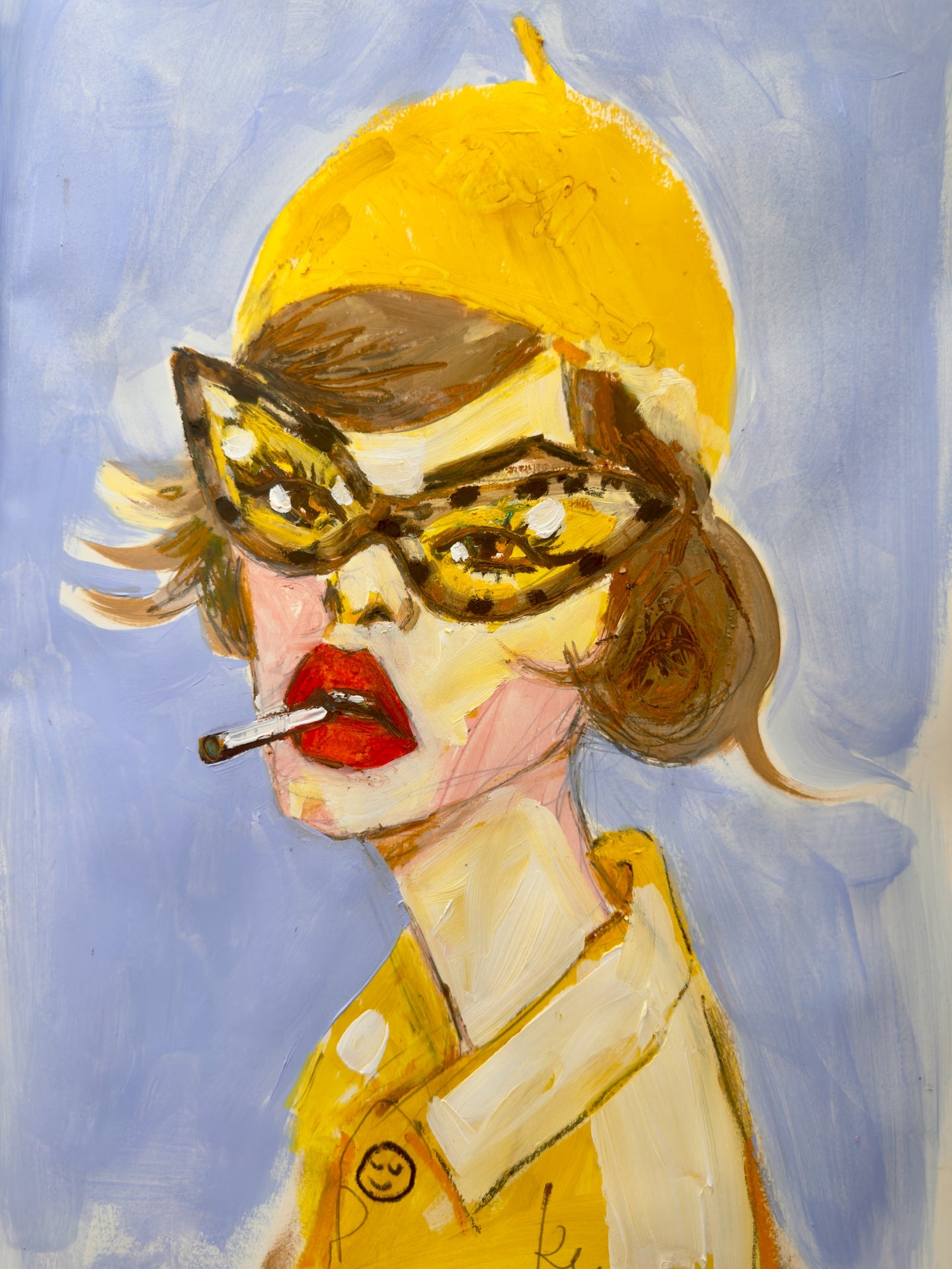 Yellow Tam Print