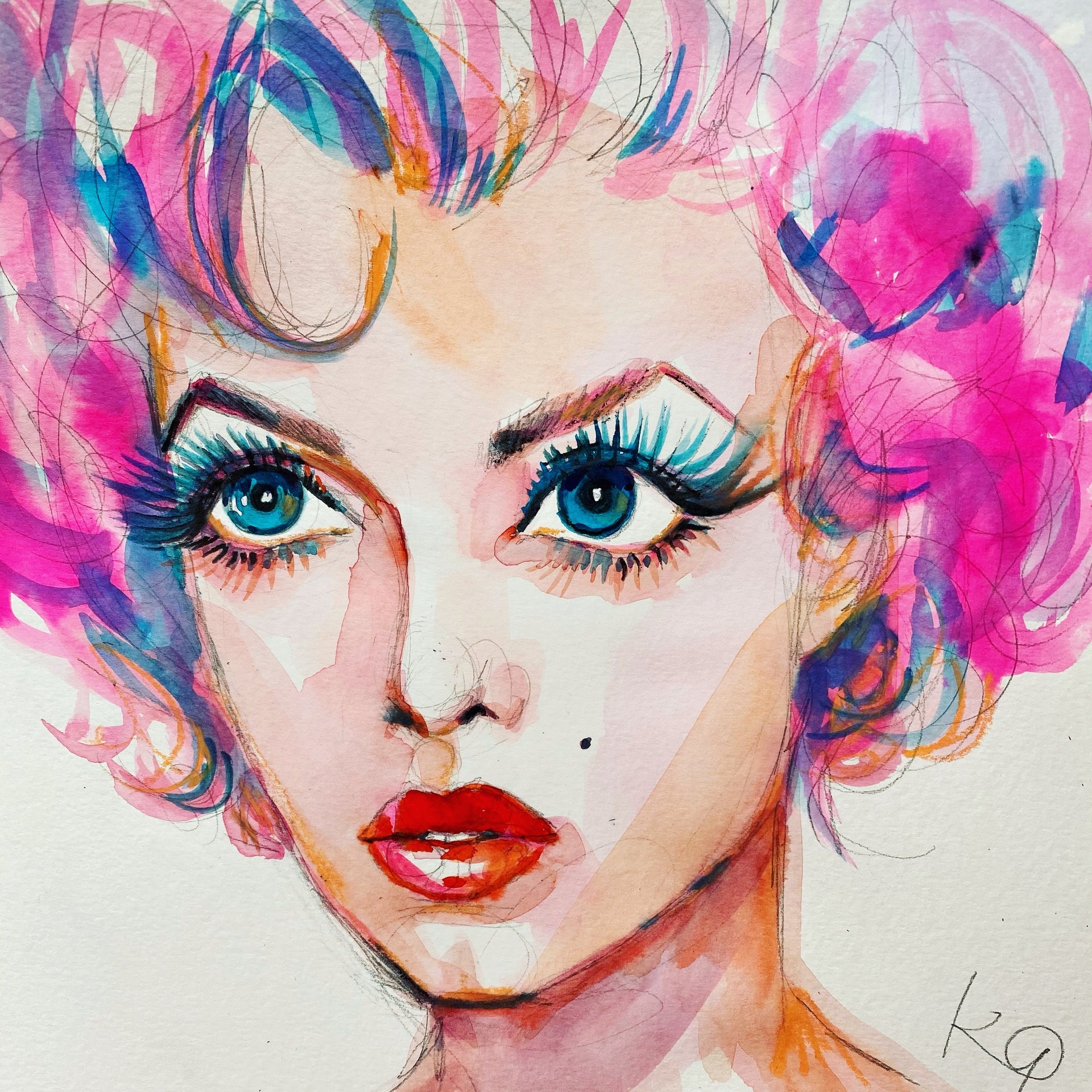 Marilyn Looking Print