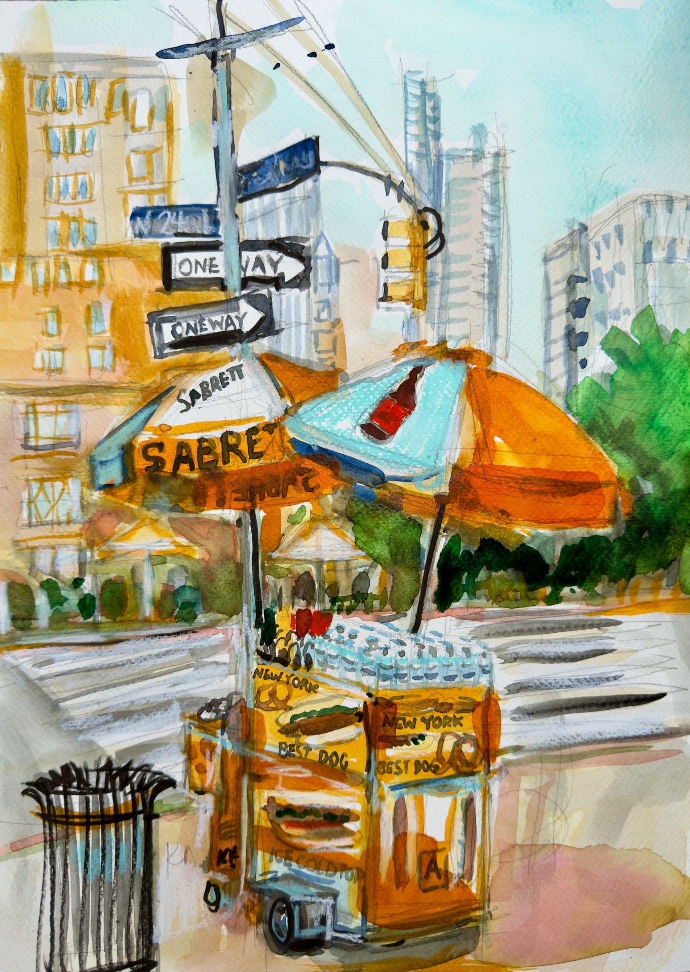 Hot Dog Stand Print