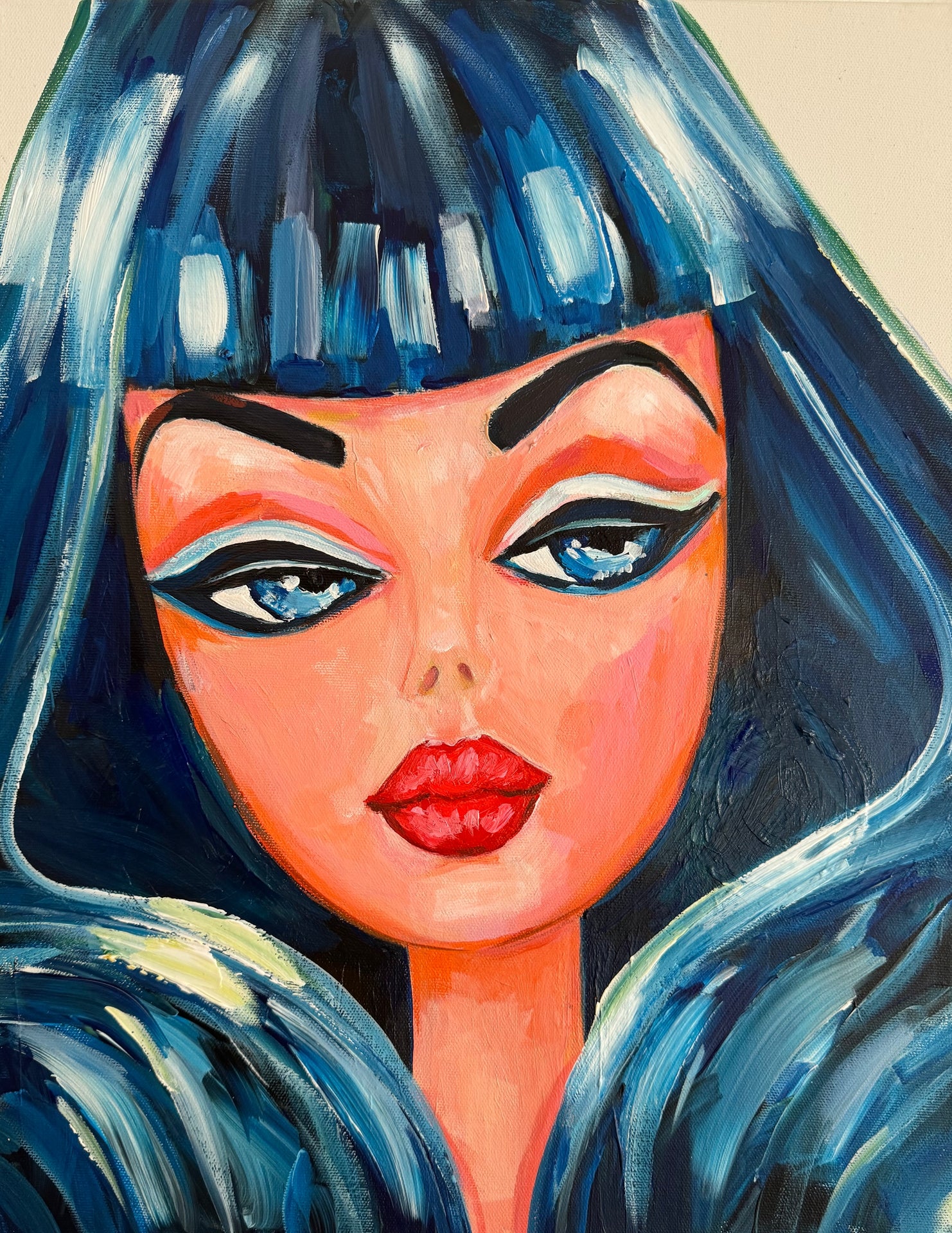 Raven Hair Barbie Print