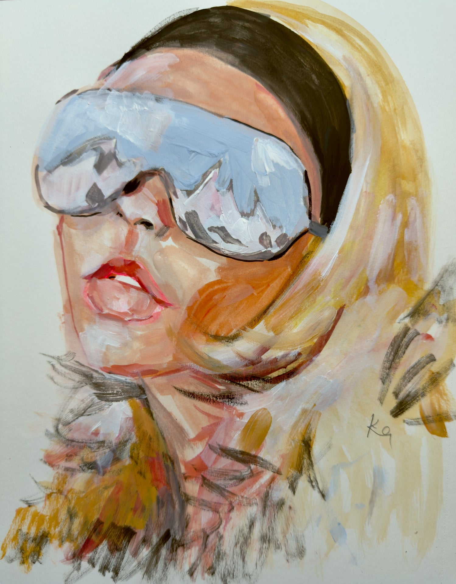 Posh Spice Ski print