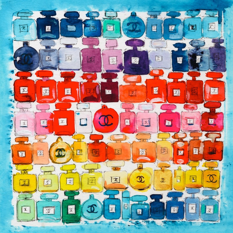 Chanel Perfume Print