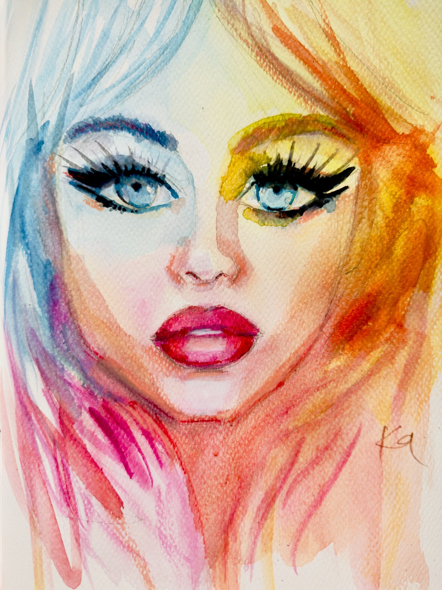 Sabrina Rainbow Print