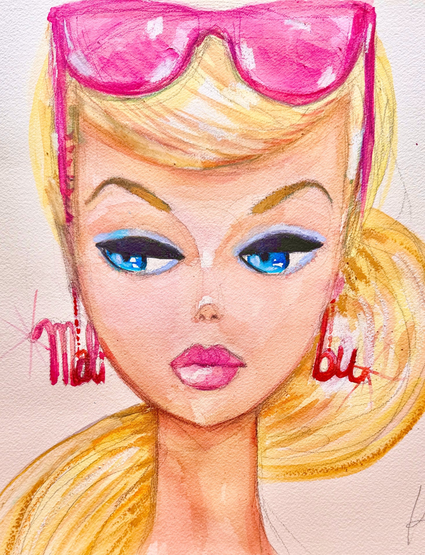 Malibu Barbie Print