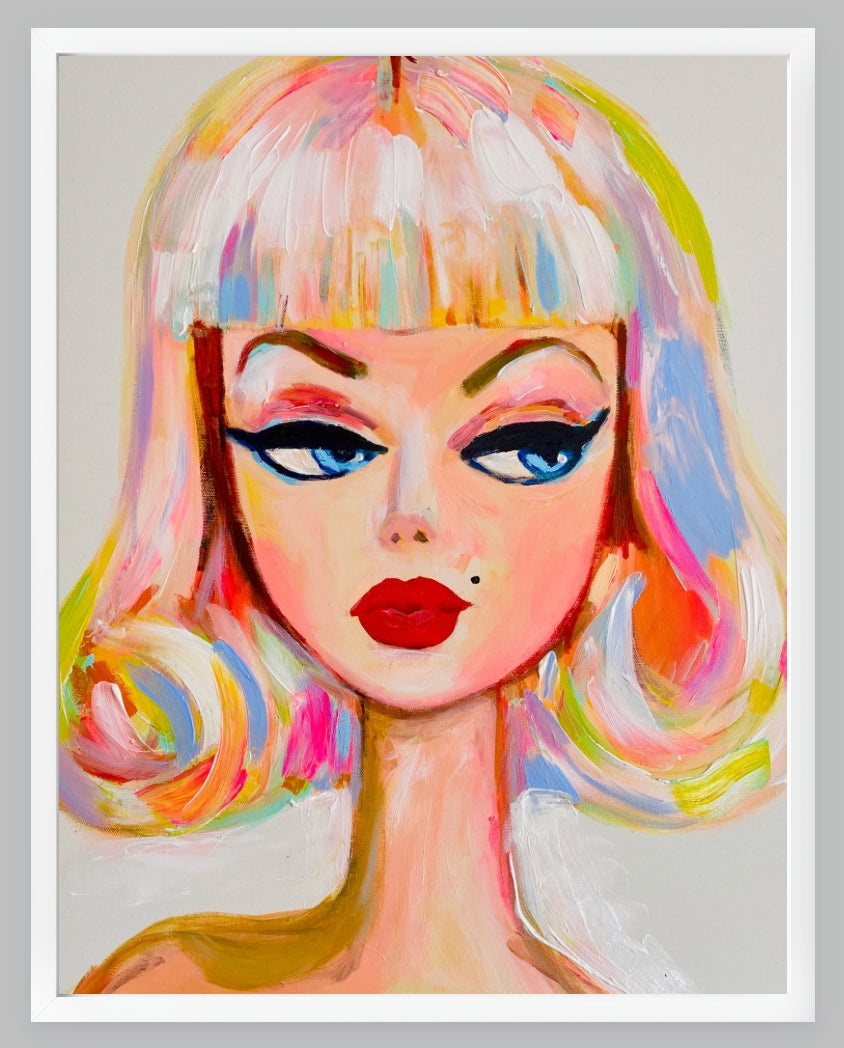 Rainbow Barbie Print