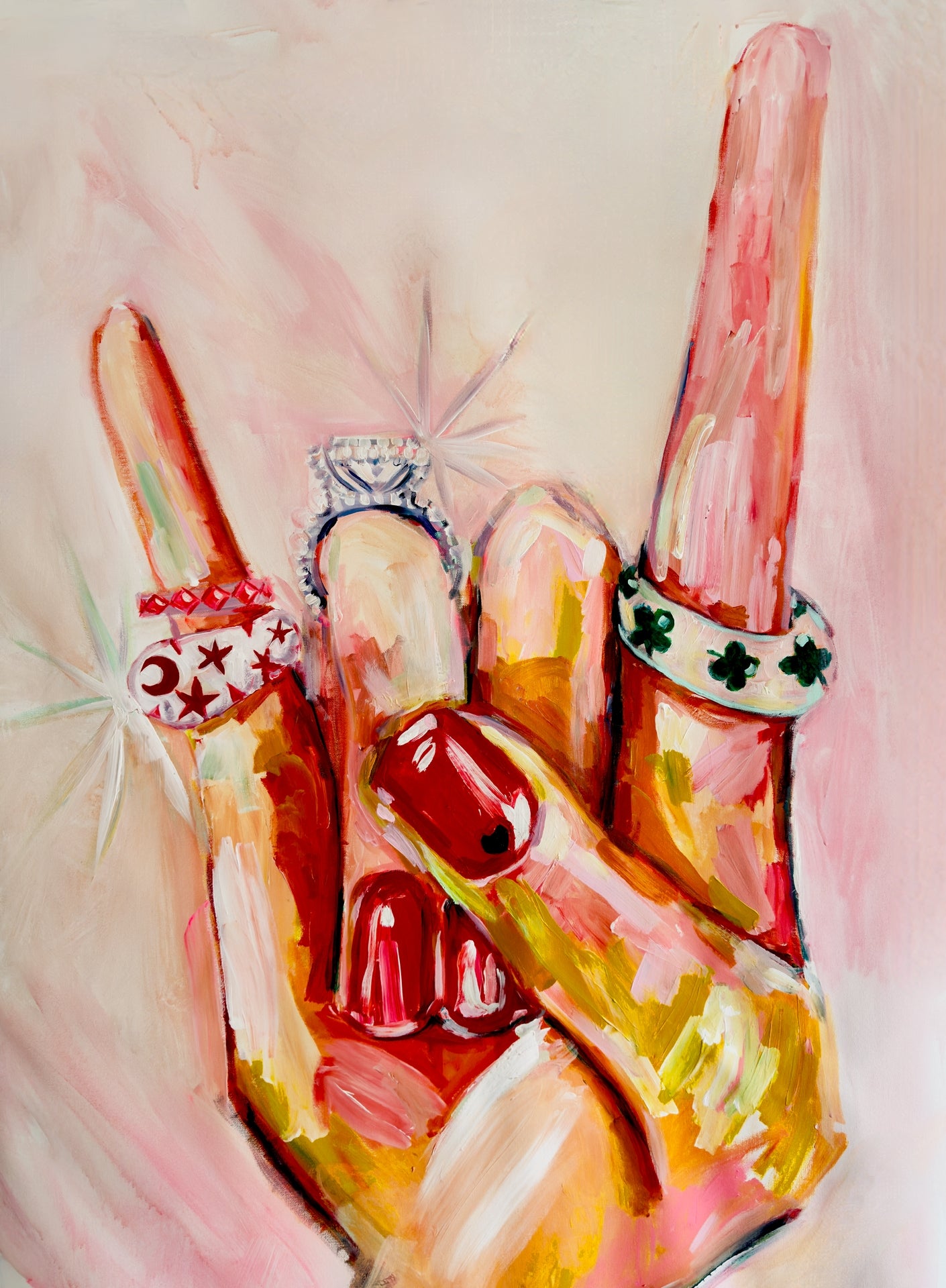 Rock On Lucky Print