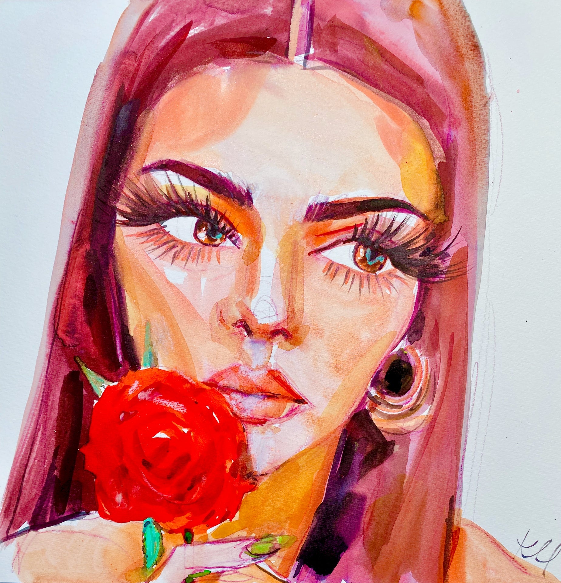 Kendall Rose Print