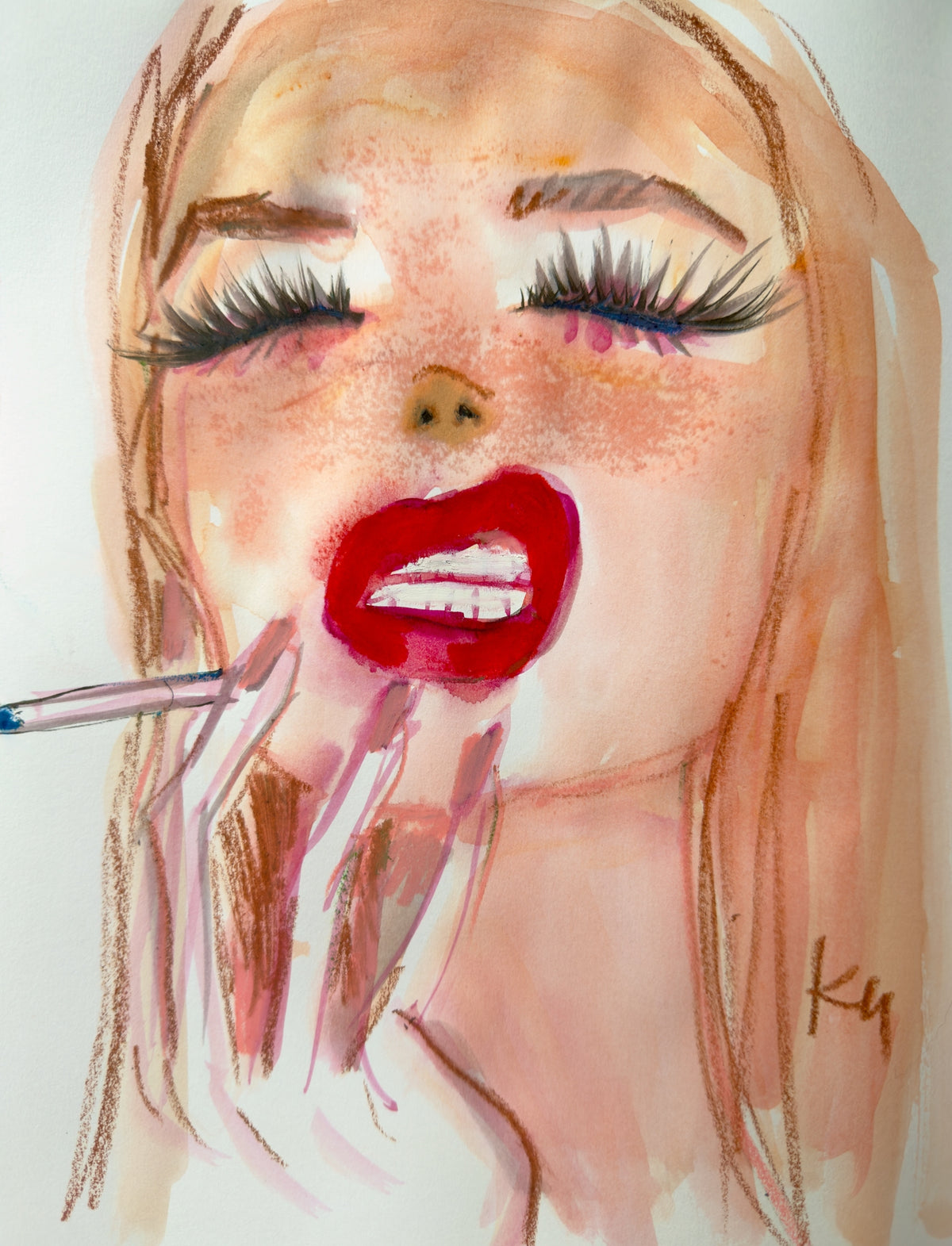 Snarl Smoke Print