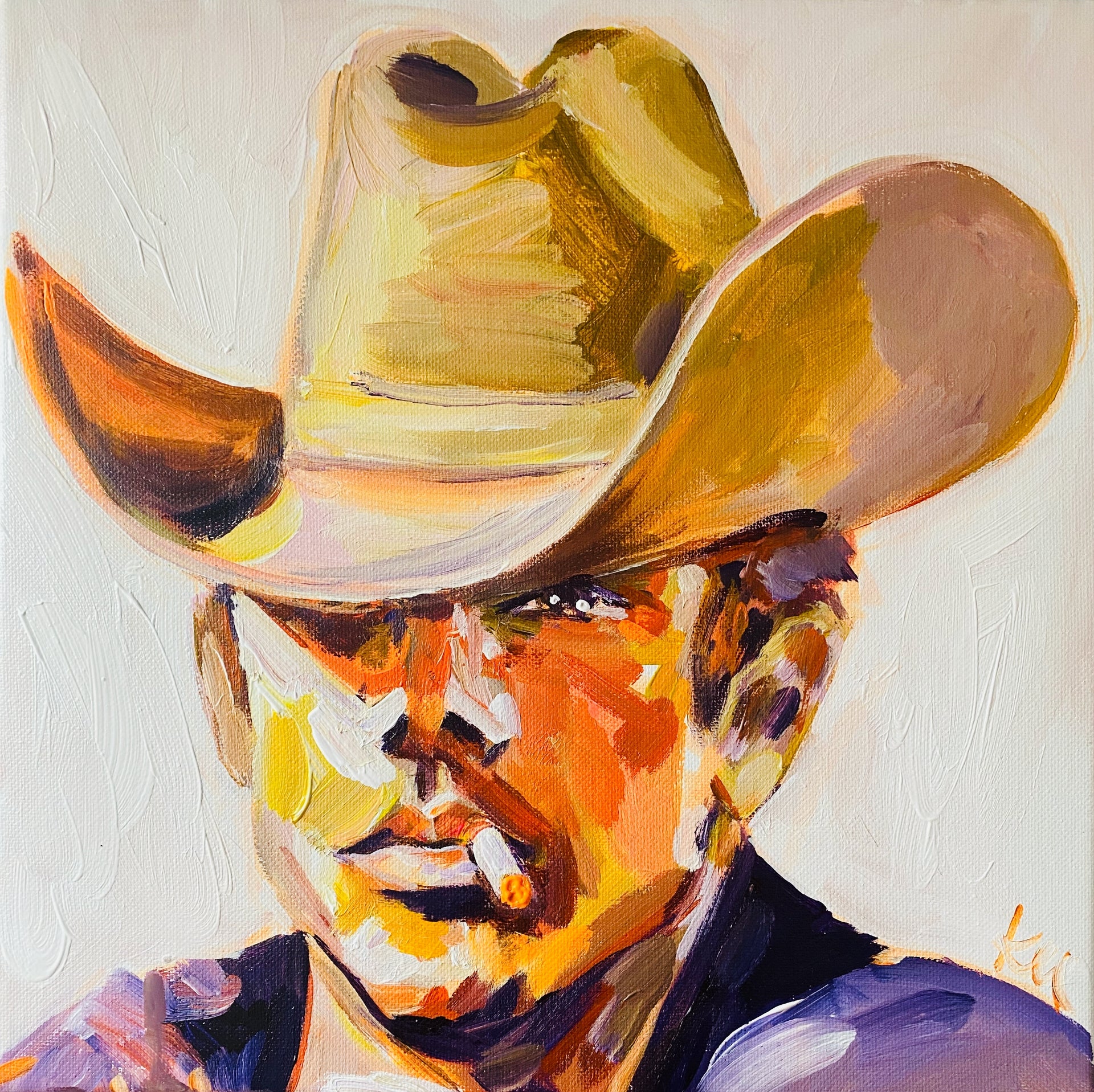 James Dean Brown Hat print