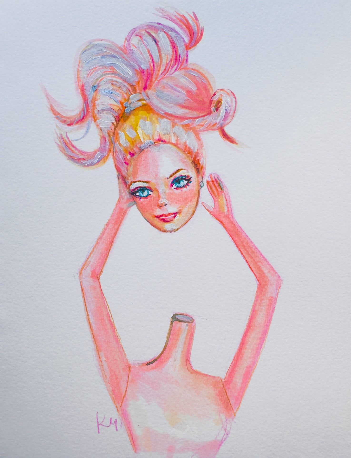 Headless Barbie Print