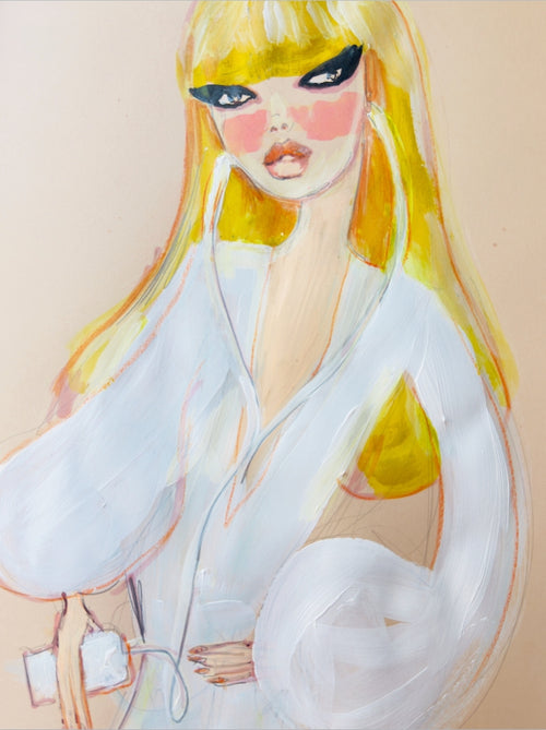 Ipod Girl Print