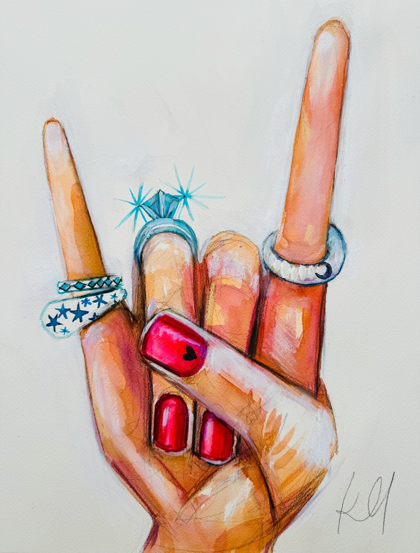 Rock On Print – Large Format Archival Art Print