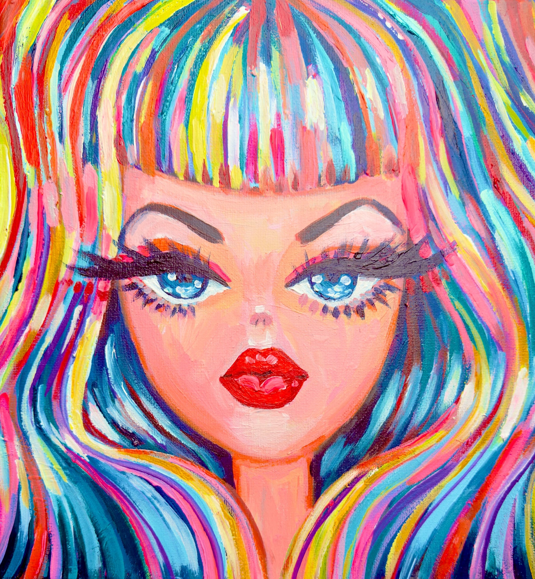 Candy Hair Barbie Print