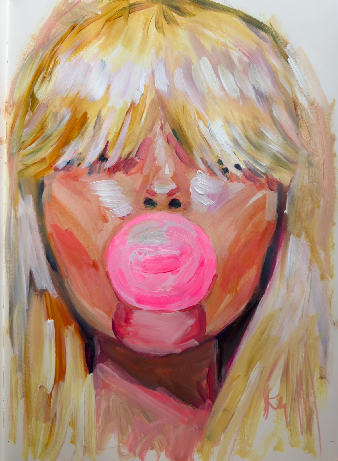 Blonde bangs original