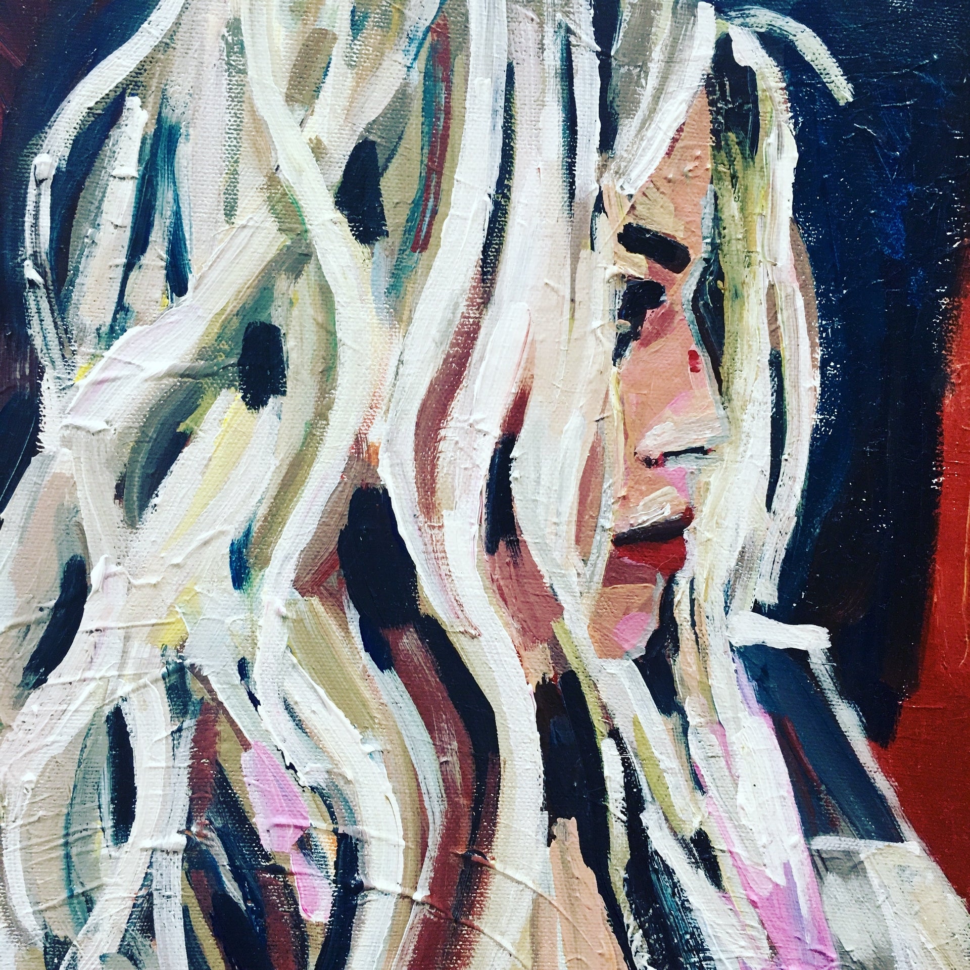 Piecey Blonde Print