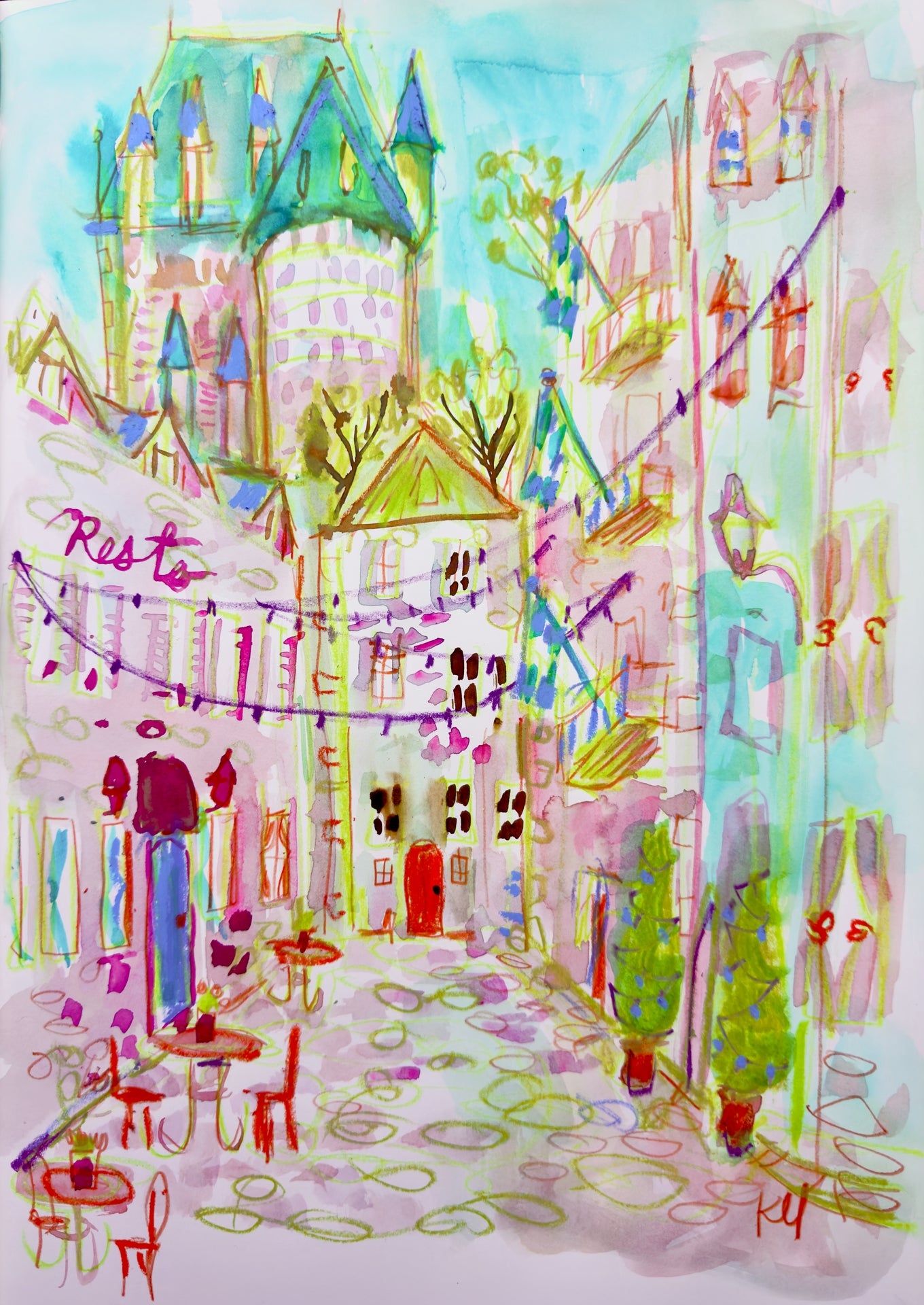 Quebec City 2 Print
