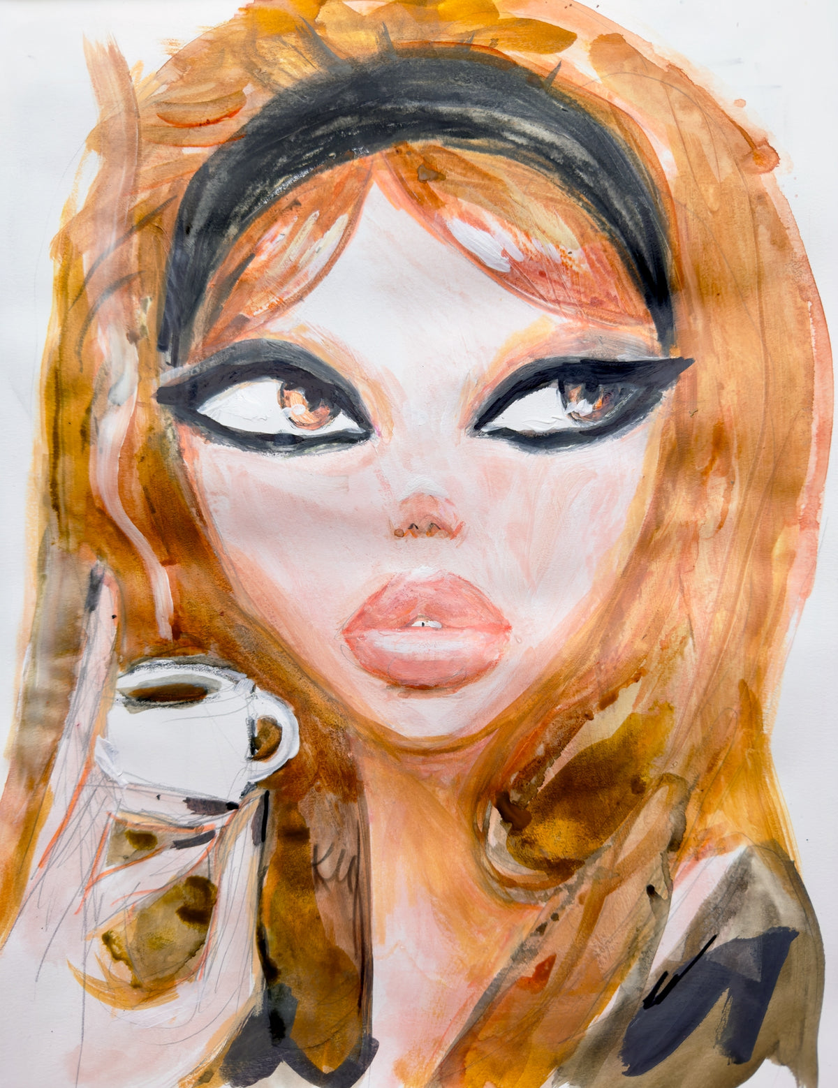 Espresso Baby Print