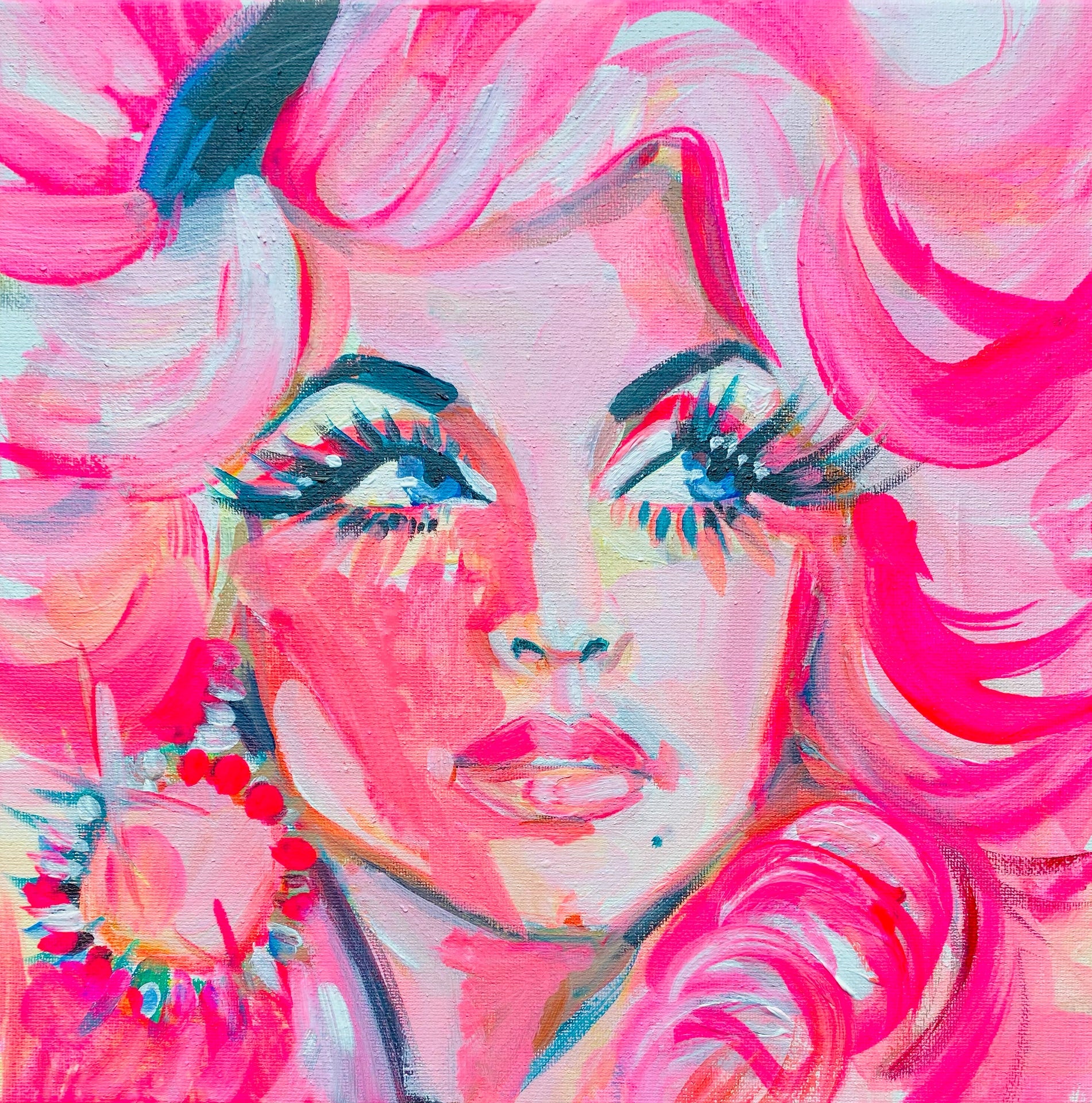 Cool Pink Dolly Print