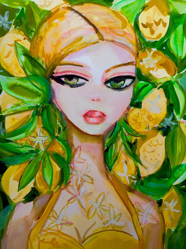 Lemon Lady Print