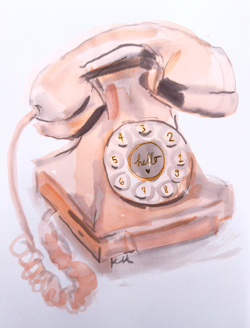 Pale Pink Phone Print