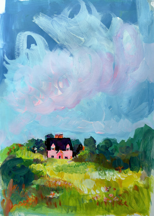 Pink House Print