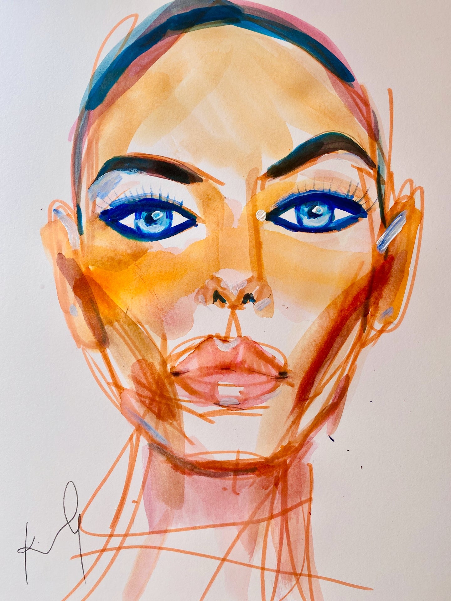 Blue Eyes Print