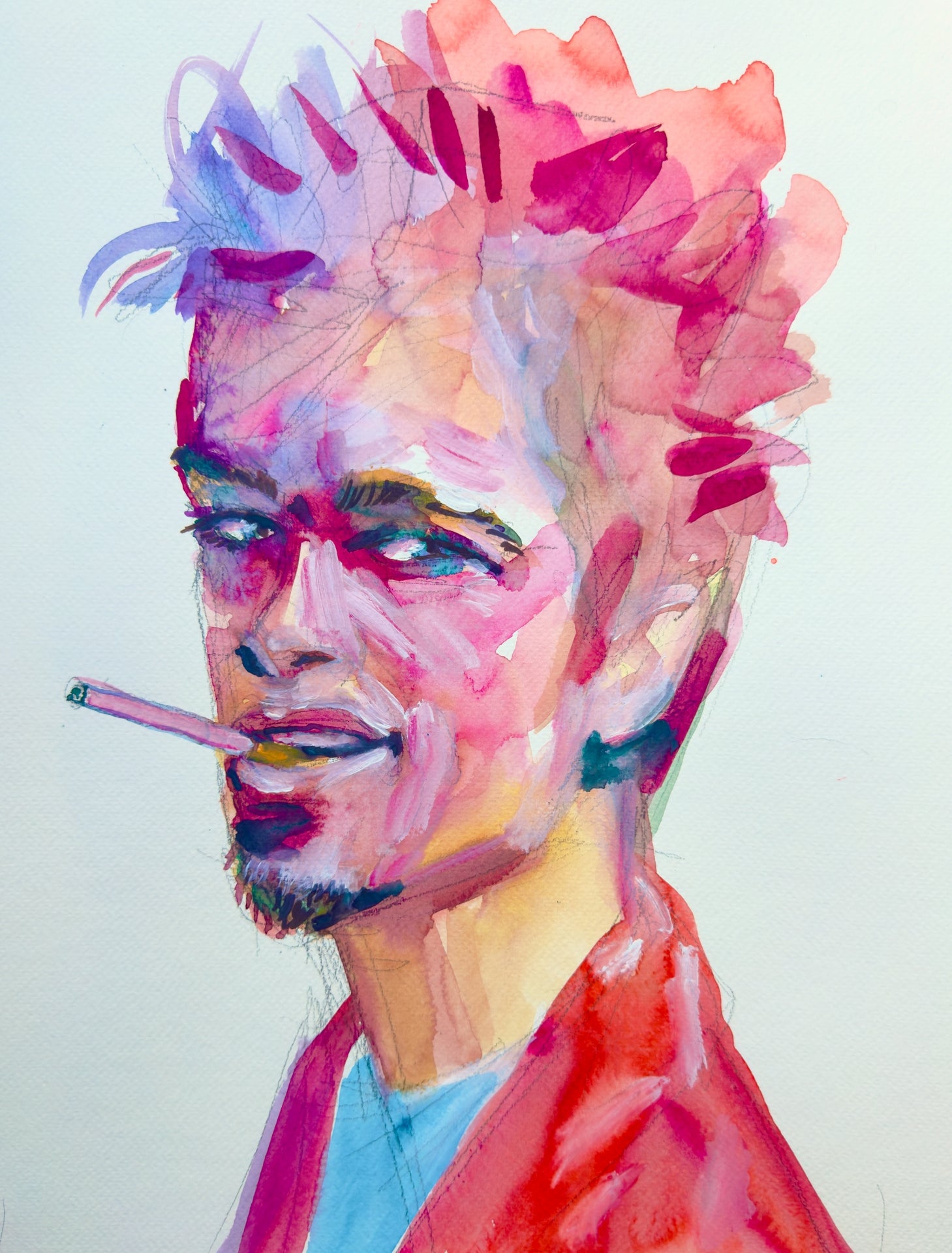 Fight Club Brad Print