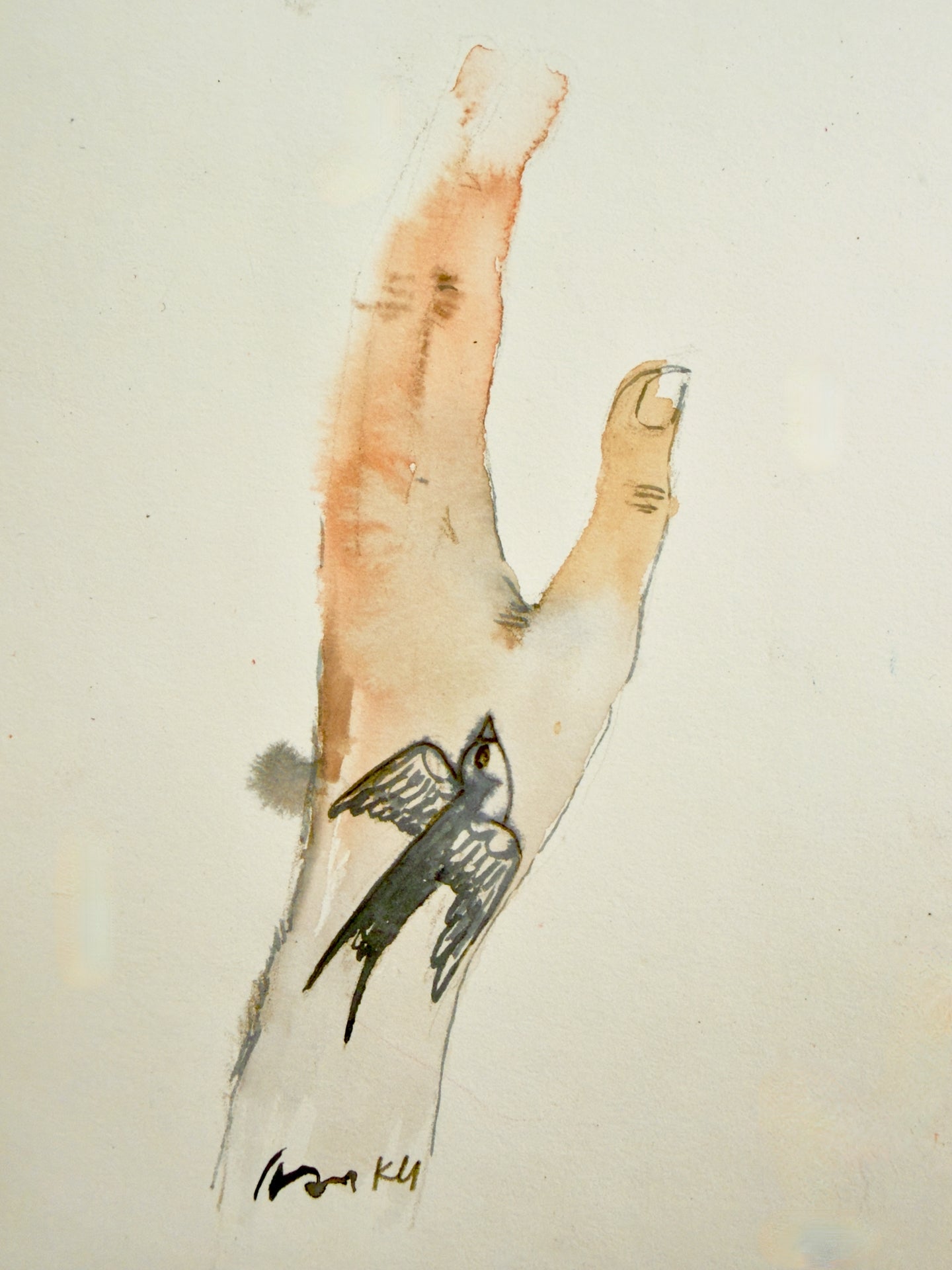 Swallow Tattoo Print