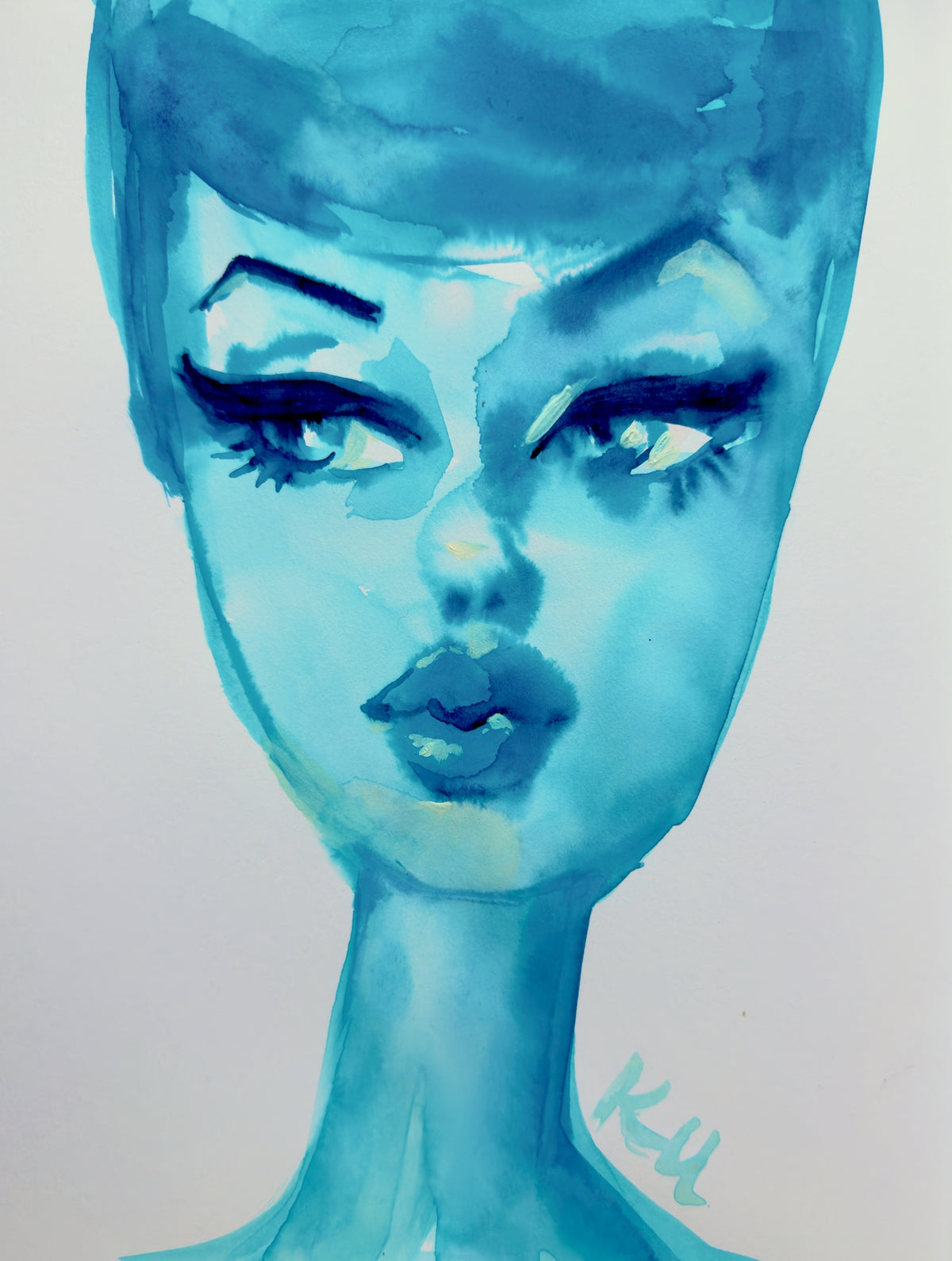 Sketchy Barbie Blue Print