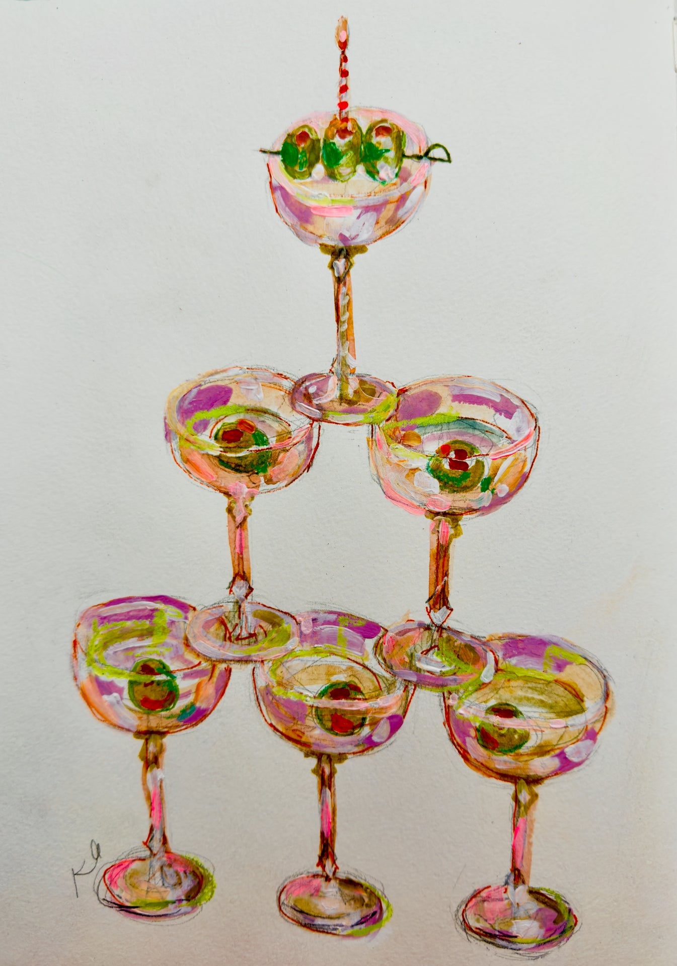 Cocktail Cake Print